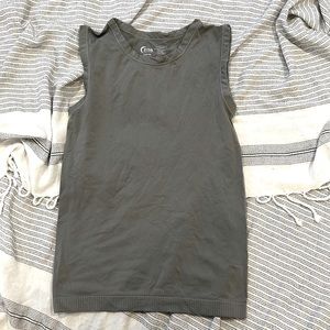 Zyia active muscle tank size XXS-XS grey/green